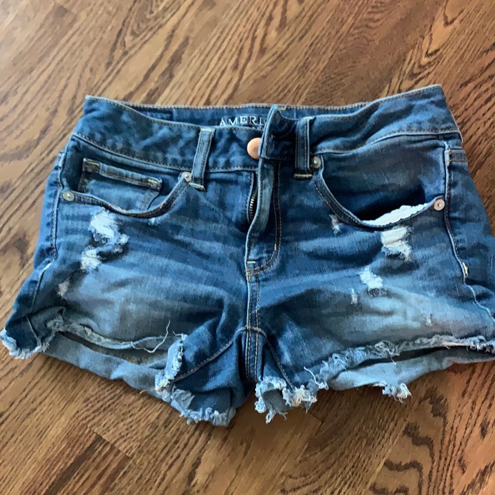 American Eagle Blue Jean Shorts